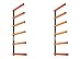 KASTFORCE KF1001 Lumber Storage Rack 6-Level System 110 lbs per Level with Material Stop Holes and Durable Sheet Metal Screws