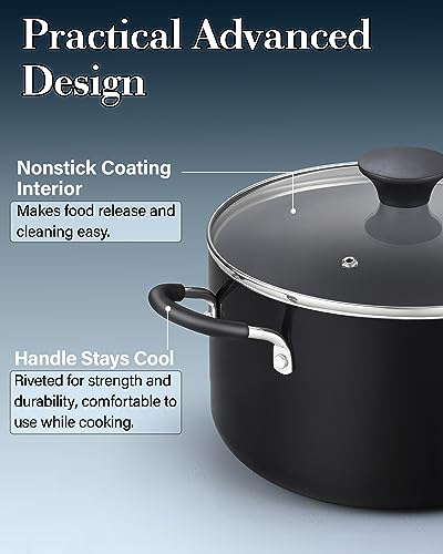 Cook N Home Nonstick Stockpot Black thumbnail 6