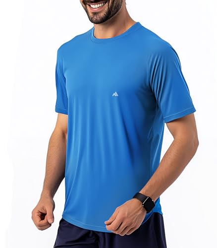 Instant Cooling Quick Dry Workout T-Shirt Men Coolmax Moisture Wicking Performance Crew Neck Running Comfort Tee3