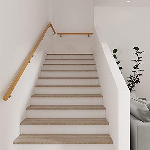 Rampe escalier intérieur 250cm avec support fixe robuste pour un appui mural stable