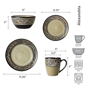 Alexandria Dinnerware Set (16 Piece) Alexandria Dinnerware Set 16 Piece