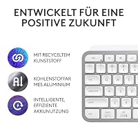 Logitech MX Keys S kabellose Tastatur (Pale Grey) – Ansicht 5