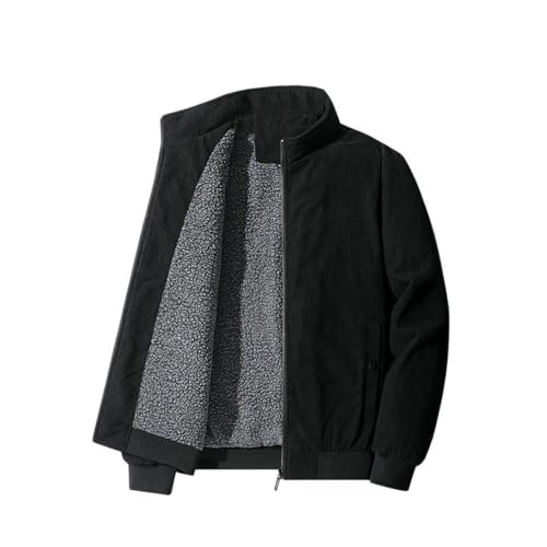 Veste polaire homme chaud vêtement hiver outwear casual col montant