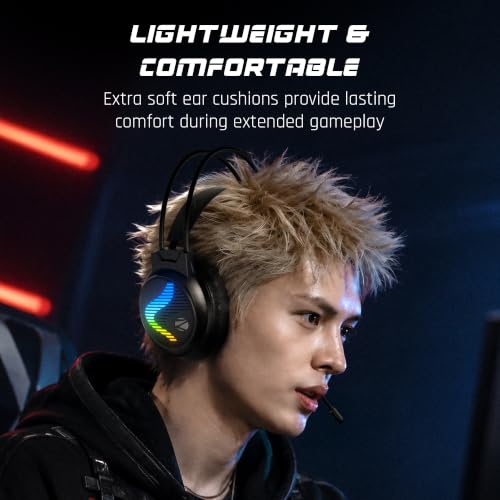 Image of Zebronics Jet 7.1 Ultra Gaming Headset, Hi-Res Audio, 7.1 Surround Sound, 50mm Neodymium Drivers, Advanced Windows Software, Flexible Mic, Multicolor LED, 2m USB Braided Cable, PC & Laptop Compatible