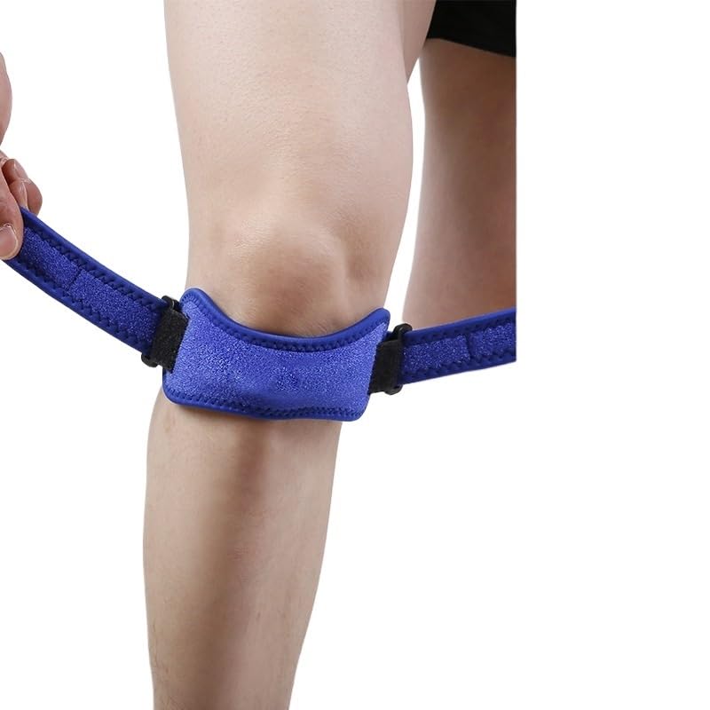 Exercise, protection EVA Sponge Anti-collision Sports Knee Pads Thick Breathable Warm Cycling Fitness for Fitness, cycling, running, playing football(Blue)