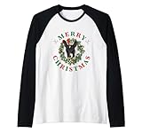 bull terrier - cane di natale - buon natale maglia con maniche raglan