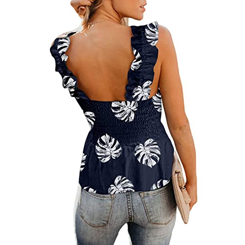 De Las Mujeres Verano Otoño Bandeau Chaleco Plisado Ahumado Vendaje Tanque Casual Delgado Cosecha Ci