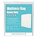 HOMEIDEAS 6 Mil Super Thick Mattress Bags for Moving and Storage, Heavy Duty Mattress Moving Bags for Long Term Storage, Tear & Puncture Resistance, Fits Twin/Full Size(1 Pack)