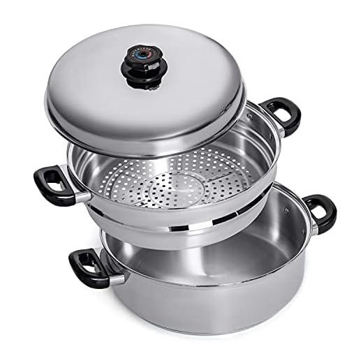 Precise Heat Frigideira grande de aço inoxidável cirúrgico