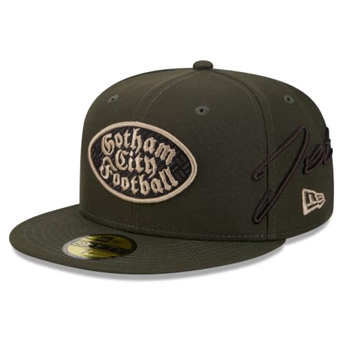 New Era Men's Green New York Jets Rivalries Collection Fan Pack Side Script 59FIFTY Fitted Hat