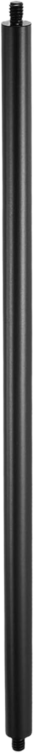 PATIKIL 12" Metal Extension Rod, 1/4"-20 Male to Male Thread 0.47" Aluminum Alloy Lightweight Stabilizer Accessory Mount Tripod Extender Tube for Tripod DSLR Action Cameras, Black