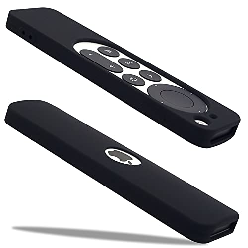 The New Apple TV 4k Remote Case 2021 Siri Remote Control Case is Suitable for Apple TV. The Shockproof Silicone Remote Control Cover is Compatible with Apple TV Remote Cover 4k 2021 (Black)