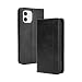 Produktbild TOPOFU Leder Hülle für iPhone 12 Mini, Premium Flip Wallet Tasche mit Ständer und Kartenfächer, PU/TPU Magnetic Lederhülle Handyhülle Schutzhülle für iPhone 12 Mini (Schwarz)