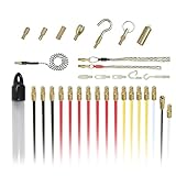 Super Pro 16M Cable Access Rod and 17pc Attachments Accessories Kit Set - 16 x 1m Rods, Electric Wire Puller, Cable Installation Access Fishing Tool, Electrical Fish Tape, Electricians Tools