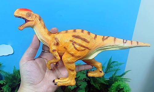 Recur 12.2" Dinosaur Toys Monolophosaurus Jurassic - Hand-Painted Figurine Realistic Dinosaur Model, Soft Pvc Safe Odorless Toy For Boy&Girls Children’s Gift Ages 3-12 #TOP4
