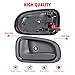AUTEX 2pcs Front/Rear Left (Driver Side) + 2pcs Front/Rear Right (Passenger Side) Gray Interior Inner Door Handle Compatible with Corolla 1993 1994 1995 1996 1997 79505 79504