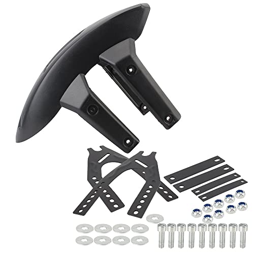 Garde-Boue Moto Universel Arrière Anti-Projections avec Support de Fixation Noir