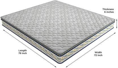 Image of Centuary Mattresses Back Sport Orthopaedic Coir Foam Mattress (King, 78x72x6)