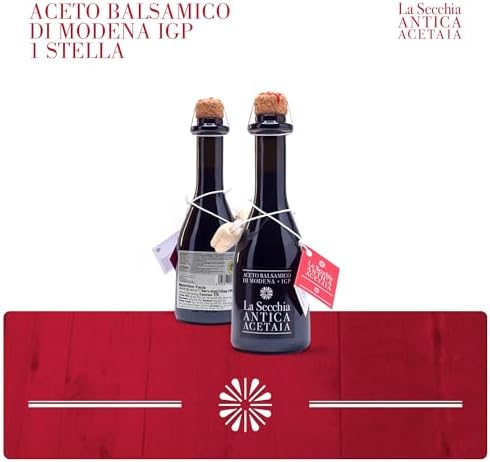 La Secchia – IGP Balsamic Vinegar of Modena "One Star", Aged in Oak, Low Density, 250 ml Bottle with Cork Pouring Cap - 4