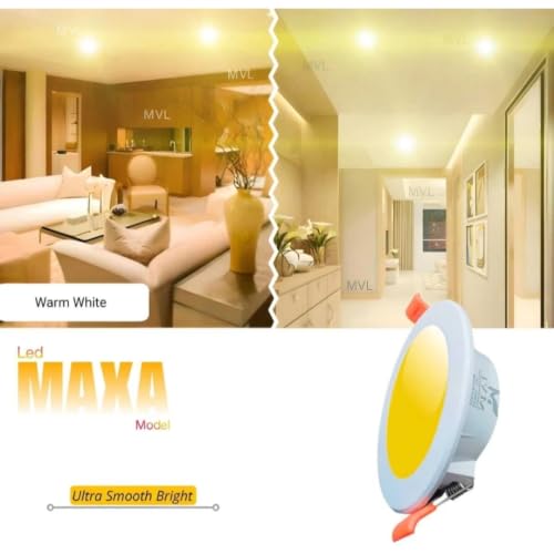 Image of 10 watt ceiling warm 2pes white 2pes multicolour 2pes total 6pes combo