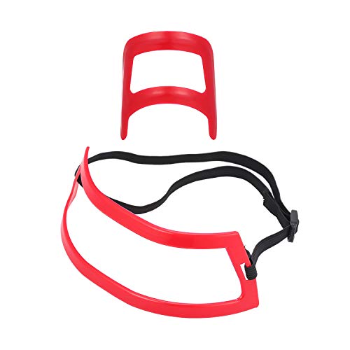 Andoer Guia de barba Kit de guia de decote de linha fina para linha reta de pescoço Barba de cavanha