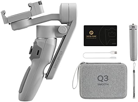 Zhi Yun Smooth Q3 Combo [Official] 3-osiowy ręczny stabilizator gimbal do smartfona ze statywem, gimbal do telefonu z oświetleniem typu Touch Button