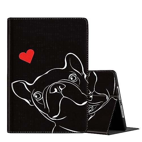 Case for iPad 10.2 9th / 8th / 7th Generation (2021/2020/2019 Model) 10.2 Inch, iPad Air 3 Case/10.5 Inch Pro, Multi-Angle Smart Stand Cover Auto Sleep/Wake，Cute Dog Animal Bulldog Love -  BFRKXOCK, BFR-iPad 10.2 2021-5-16