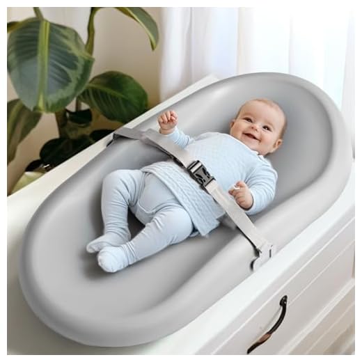 Wipe-Clean Changing Pad, Waterproof & Wipeable, Soft & Non-Slip Diaper Adjustable Safety Belt, Changing Pad for Dresser, Changing Table