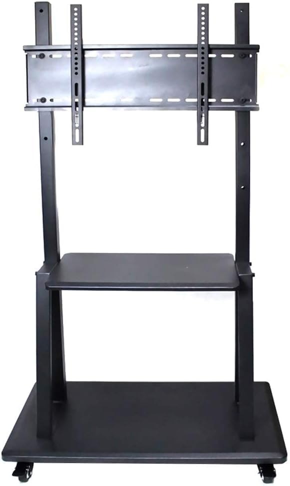 Soporte móvil para TV con ruedas y estantes ajustable miniatura 1