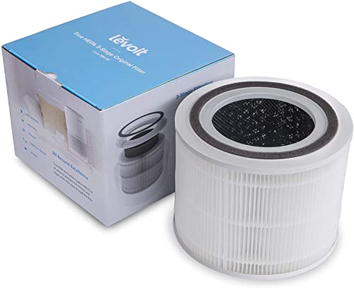 فلتر بديل لتنقية الهواء من ليفويت، 3 في 1، كربون نشط عالي الكفاءة، كور 300-P-RF، عبوة واحدة، أبيض