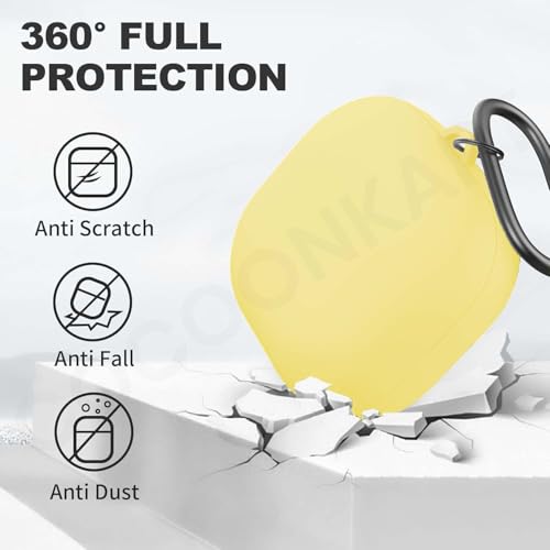 Image of Soft Silicone Case Cover for Samsung Galaxy Buds Core (Yellow)
