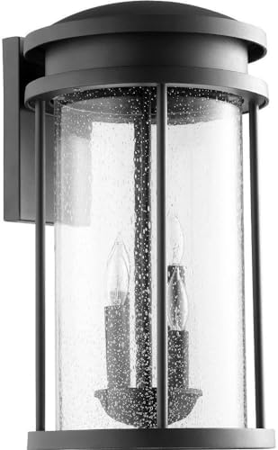 Quorum 7110-4-69 Transitional Four Light Wall Mount from Hadley Collection in Bronze/Dark Finish,