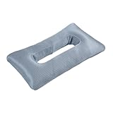 Wswqop Almohada para Dormir Almohada Orificio para Piercings Almohada Protectora de Lado Hielo Seda Estructura Equilibrada Fresca Adecuada para Usuario, Azul, tal como se describe