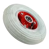 [Struttura rinforzata] Battistrada in gomma con cerchio in lega di alluminio e cuscinetti preinstallati progettati per pendolarismo regolare e uso frequente, offrendo prestazioni costanti per scooter e applicazioni con ruote anteriori per sedie a rotelle elettriche.