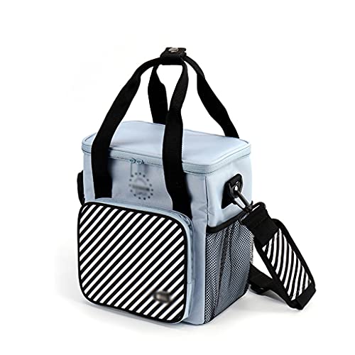 THHN Modern verdickter tragbarer Picknick-Tasche,isolierte edle auslaufsichere,kühlere Kühlertasche mit großer Kapazität,Camping-Einkaufsmöglichkeiten (Color : Blue, Größe : 8.3inchs) Cover