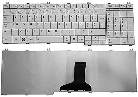Laptop Keyboard for Toshiba Satellite C650 C650D C655 C655D C660 C660D C665 C665D L550 L550D L650 L650D L655 L655D L670 L670D L675 L675D L770 L750D L755 B350 Series (White)