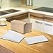 Love-KANKEI Rectangular Serving Platters 11.8 x 6.6 White Porcelain Serving Plates with Beautiful Hammer Pattern Set of 4