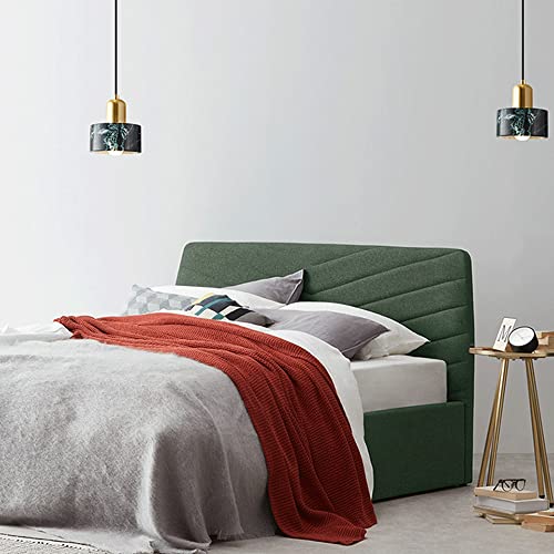 Lámpara moderna LED de techo colgante en mármol verde decorativa con rosca E27 4