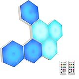juegos furia nocturna 【Diseño elegante y único】Viene con 2 controles remotos, el control remoto puede controlar 13 colores. Los colores también se pueden controlar tocando las luces, 11 colores se pueden controlar al tacto. Adición perfecta de impacto dinámico para su espacio sensorial, decoración de sala de juegos, decoración de sala de lectura. La luz de Paneles LED Hexagonal sensible al tacto es adecuada para luces de pared decorativas, lámparas de mesa o luces de noche.