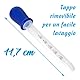 5 ml Pipetten mit Skala aus Kunststoff und Silikon, Flüssigkeitsspender für Gummibonbons, Medikamente für Kinder und Tiere, Olivenöl für Diäten – einfache Demontage (BLU)