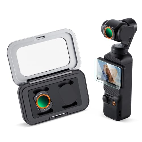 K&F CONCEPT Magnetic Variable ND2-32 Filter Compatible with DJI Osmo Pocket 4/3 K-Series 1-5 Limited Stops Adjustable ND Filter Action Camera Accessories Multi-Coated HD Optical Glass