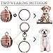 Morn Light Copper Dog Bells for Collars with Quick-Release Clasp - Audible Safety Trackers for Medium to Large Dogs, Outdoor Collar Accessories(Glossy Copper)