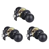 BIGLUFU Entry Door konb, Keyed Entry Door Knob Lock for Front Door, Exterier and Interier Doors, Mat