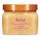 Tree Hut Tropic Glow Shea Sugar Scrub, Exfoliating & Hydrating Body Scrub with Shea Butter, Radiant Glow, Warm Scent, 18 oz