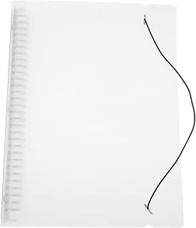 LALAFINA 2 Peças Capa De Folhas Soltas Transparente Fichário Pasta De Arquivo Bloco De Notas Recarregável Notebook Protetor De Fichário De Folhas Soltas Anel Redondo Vista Fichários