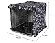 Molly Mutt Rocketman Abdeckung für Hundekäfige, 76,2 cm, Medium Kennel Cover misst 76,2 x 53,3 x 61 cm, Zwei Paneeltüren aufrollbar, aus maschinenwaschbarer 100% Baumwolle, die langlebig,