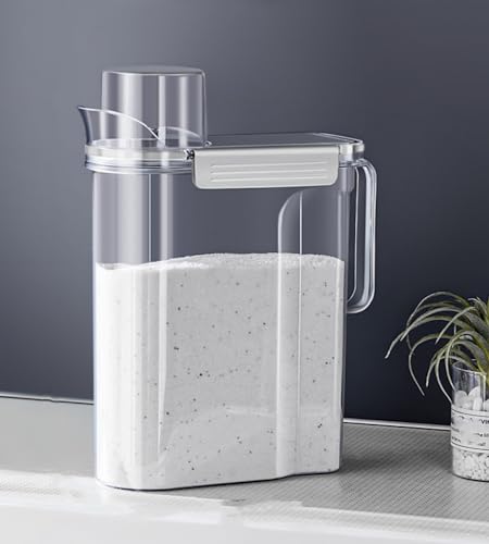 ZNZNANG Laundry Detergent Dispenser,3L Softener Laundry Detergent Bottle,Liquid Laundry Soap Containers,Beads Container for Fabric Softener