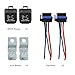 Zoyseay 2-Pack 12V 40A Starter Relay Switch with Harness, 4-Pin JD2912-1H-12VDC Auto Relay, Heavy-Duty SPST Design with Tinned Copper Pigtail Wires for Automotive, Marine & Truck
