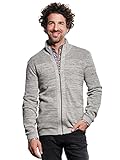 engbers softshell jacke  engbers Herren Strickjacke meliert, 32418, Grau in Größe XL