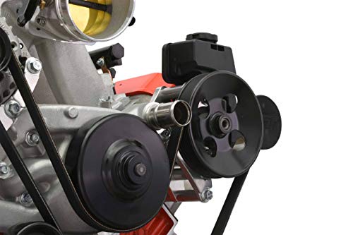 Ict Billet L99 Ls3 Power Steering Pump Relocation Bracket Kit For Turbo Headers Compatible W/ 2010 To 2012 Camaro Ss Power Steering Pump And Pulley Lq4 Lq9 L33 5.3L 6.0L 6.2L Ls Truck 551581-Ls30-3 #TOP4